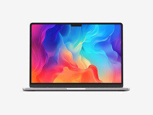 时尚绚丽笔记本电脑展示样机