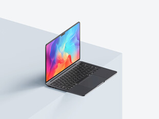 时尚笔记本电脑展示样机