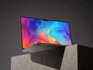 时尚笔记本电脑展示样机