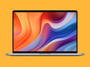 时尚笔记本电脑展示样机