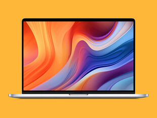 时尚笔记本电脑展示样机