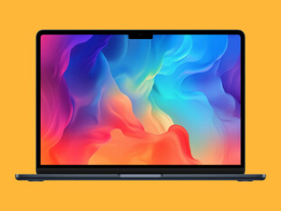 时尚绚丽笔记本电脑展示样机