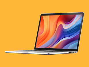 时尚轻薄笔记本电脑展示样机