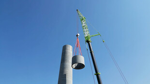 起重机吊装圆柱形物件