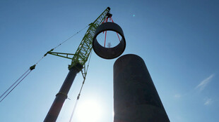 起重机吊装圆柱形物件