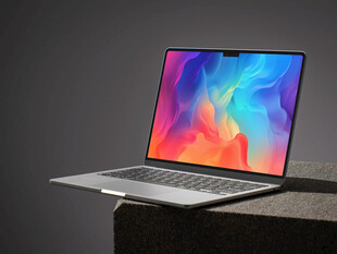 时尚轻薄笔记本电脑展示样机