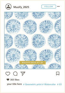 扎染风 圆形印花图案