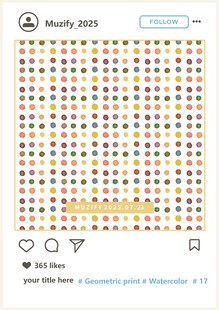 水彩圆点印花图案