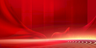 红色背景