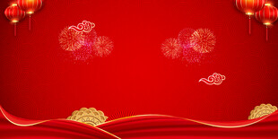 红色背景