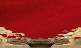 红色背景