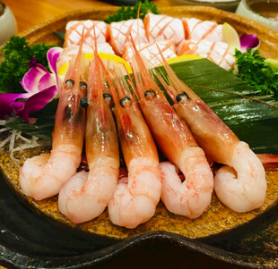 三文鱼 甜虾