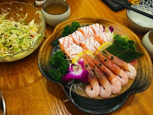 三文鱼 甜虾