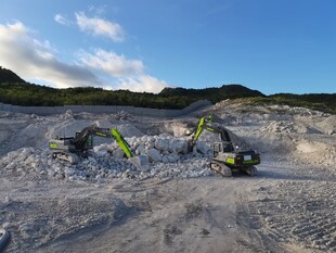 沙漠中的越野摩托车场景