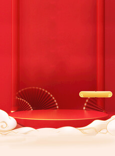 红色背景