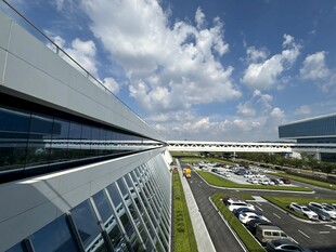 现代办公园区俯瞰景观