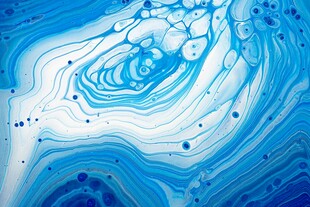 梦幻蓝白流体艺术纹理