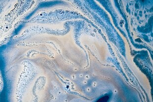 梦幻蓝白流体纹理图案