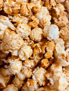 美味爆米花特写