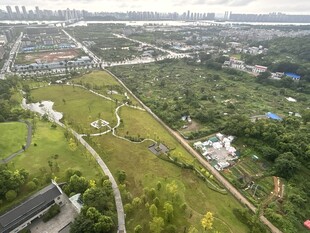 城市绿地景观鸟瞰图