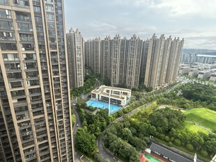 高层俯瞰小区景观与建筑