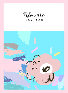 可爱卡通动物插画图案