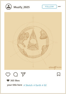 地球地核素描画