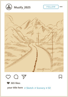 风景 建筑 素描画