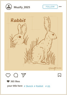 兔子手绘稿