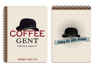 复古 礼帽logo图案设计