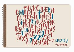 复古字母设计素材