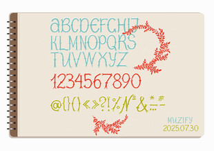 复古字母设计素材