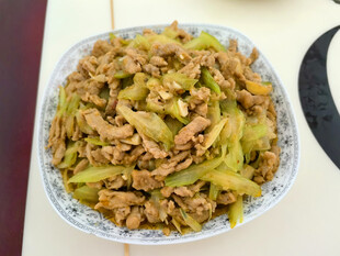 美味西芹炒肉丝