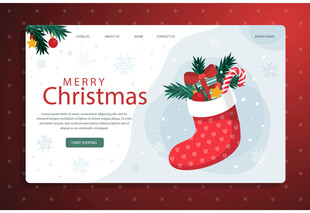 圣诞网页设计界面展示