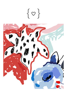 抽象动物绘画艺术作品