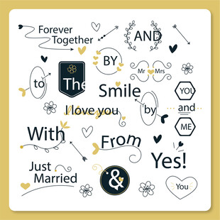 婚礼主题装饰元素集合