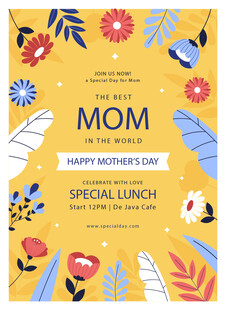 母亲节特别午餐贺卡