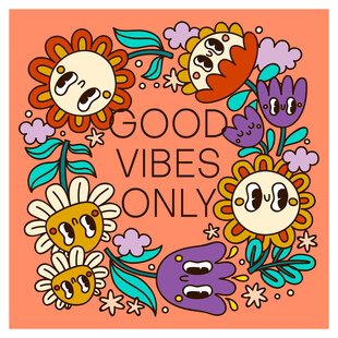 美好氛围花卉装饰图案