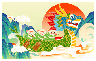 龙舟竞渡迎端午