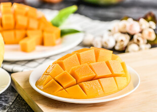 切块芒果