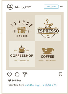 4款入咖啡logo图案