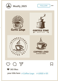 4款入咖啡logo图案