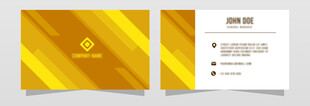金色条纹商务名片设计