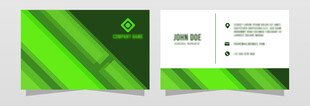 绿色清新商务名片模板
