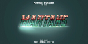 金属质感字体设计展示