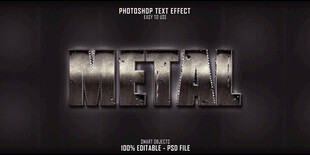 金属质感字体设计