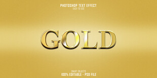 金色质感文字GOLD