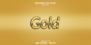 金色质感文字Gold