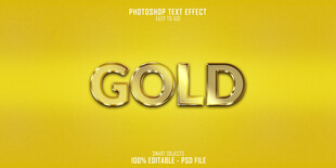 金色质感文字GOLD