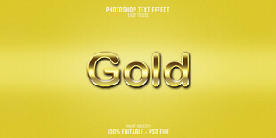 金色背景上的Gold字样